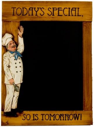 Today's Special Menu Board Chalkboard