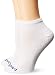 PEDS Women's Diabetic Lightweight Flat Knit Mesh Top Low Cut Socks 2 Pairs, White, 7-10