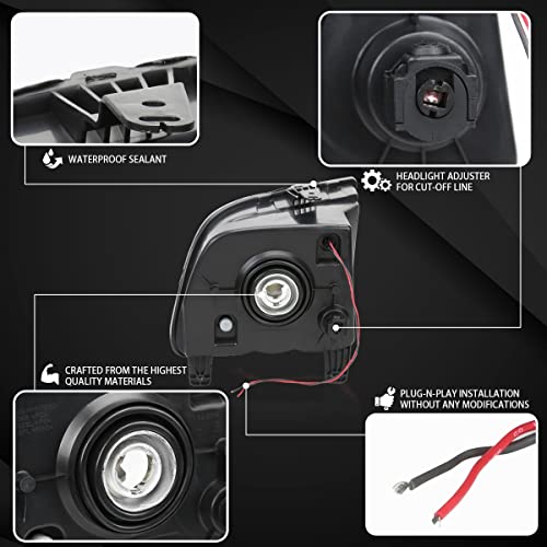 Autozensation LED Halo Headlights for 2005-2009 Ford Mustang - Image 5