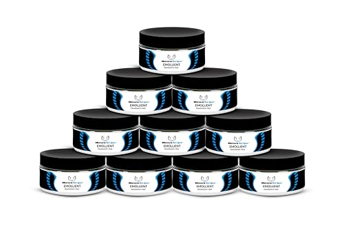 HawkGrips, 8oz Massage Emollient 10ct, Fragrance-Free, Shea Butter, Oil Based, Vegan, Soft Tissue Mobilization and Lubrication for Manual and Assisted Massage Therapy Techniques, Cream Alternative