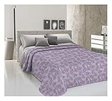 ✅ DIBUJO DE PALMERAS: Cubrecamas con simpática fantasía colorada con dibujos de palmeras y tonos lilas. Perfecto para quienes buscan colchas finas y coloradas para dar energía y alegría a su propia habitación o dormitorio. Este cubrecama se puede combinar con un juego de sabanas de la misma fantasía.