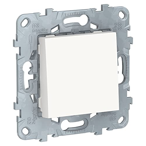 Schneider Electric-Interrupteur va-et-vient 10A connexion rapide blanc Unica Cover