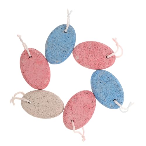 Healeved 6pc Natural Pumice Stone Foot Scraper Remover Shower Foot Stone Scrubber for