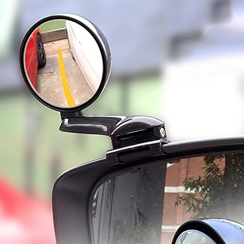 Espejo retrovisor de ángulo muerto Baceyong redondo con gran angular de 360° para coche 4