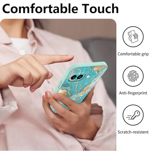 Coque Google Pixel 9a anti-glisse avec dragonne de sécurité marbre