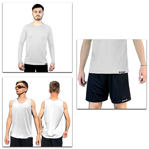 Kit Roupa Masculina Esportiva Futevôlei Beach Tennis Camiseta Manga Longa Regata e Shorts Segunda Pe