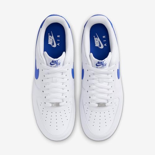 Nike Air Force 1 '07 Men's Shoes (FJ4146-113, White/White/Hyper Royal)4