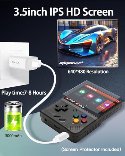 Ecoffer ECOFFER-002 Miyoo Mini Plus Retro Game Console,Portable Handheld Open Source Game Console thumb #3