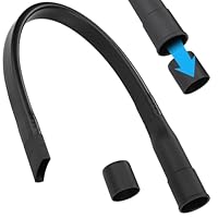 Hejo Lange Flexible Fugendüse Staubsauger, 65cm Universal Staubsauger Fugendüse mit 35/32mm Anschluss für alle Miele Staubsauger AEG Siemens, Samsung Philips Bosch (Schwarz)