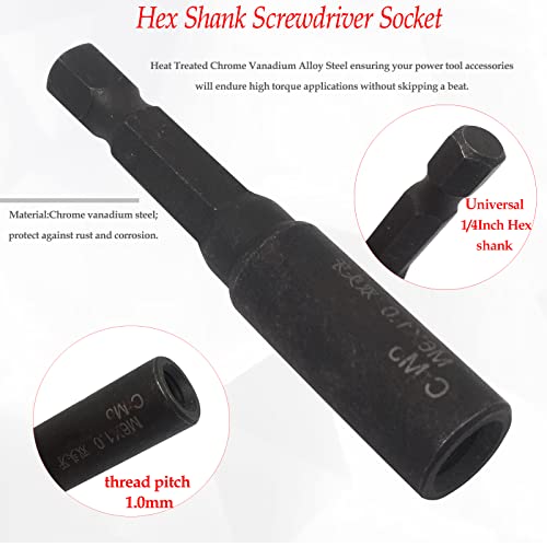 Image of 1pcs Hanger Bolt Driver with1 /4inch Hex Shank, Impact Plus(Female Thread ;M6x1.0mm)