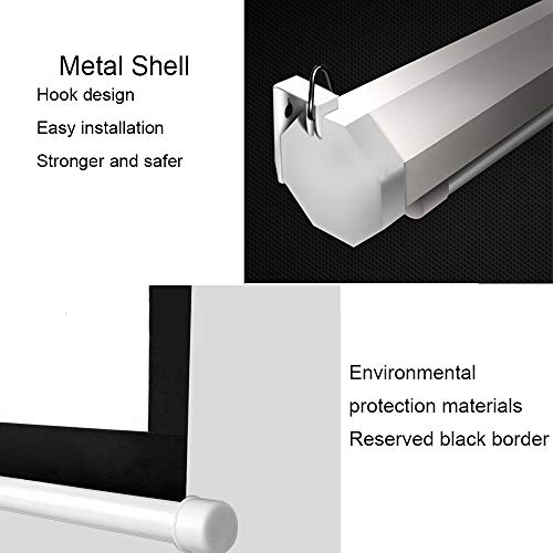 Bbsj 100" Motorized Electric Projector Screen 16:9 4K 3D Ready Wall Mounted With 12V Trigger Remote For Home Theater #TOP5