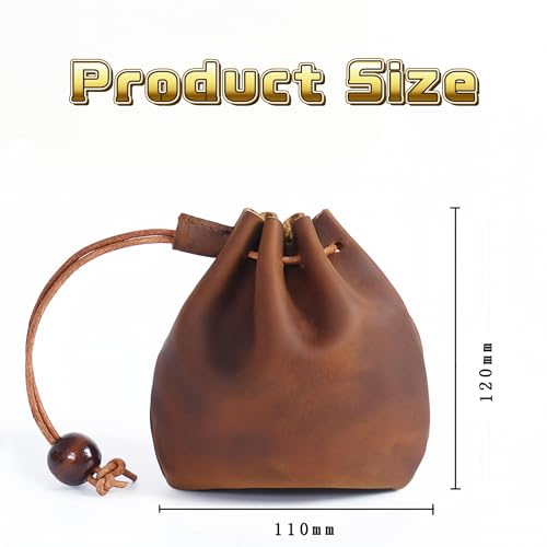 Man Leather Purse Bag: Coin Pouch for Men, Coin Pouch, Medieval Retro Leather Drawstring Bag, Renaissance Accessories2