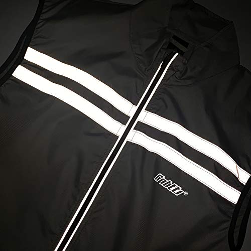 Image of bpbtti Men's Hi-Viz Safety Running Cycling Vest Sleeveless Windbreaker vests- Windproof and Reflective