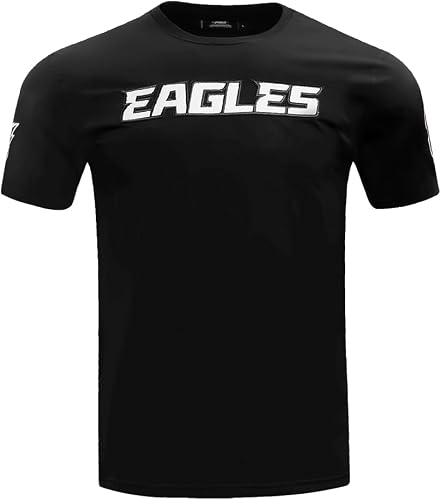 Pro Standard Mens NFL Philadelphia Eagles Classic Chenille Kurzarm T‑Shirt Schwa