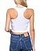 HATOPANTS Women Sleeveless Racerback Crop Camisole Tank Tops Cotton Basic Shirts OLHGRY S