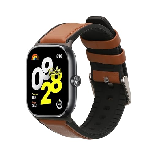 Correa de cuero y silicona para Smartwatch Xiaomi miniatura 1