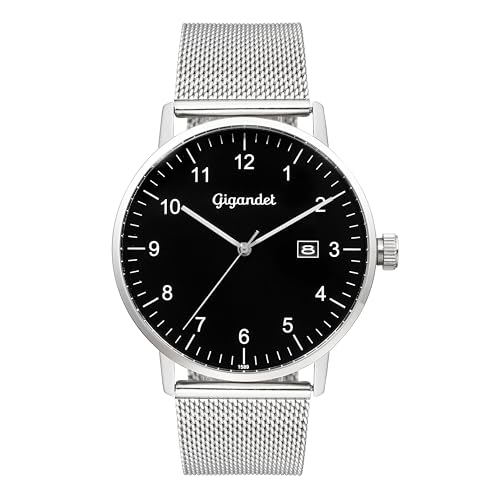 Montre homme Gigandet en acier inoxydable idéale pour le bureau et les sorties décontractées