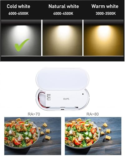 Image of OLIPS LED Bulkhead Light IP54 Waterproof Indoor /Outdoor Wall & Ceiling Light - Weatherproof, Shock Proof, Slim Plastic Surface-Mounted Fixture (10 WATT (Cool White), 3)