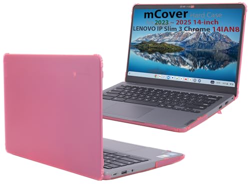 Coque mCover Lenovo IP Slim 3 Chrome 14IAN8 rose rigide pour ordinateur Chromebook 14 pouces