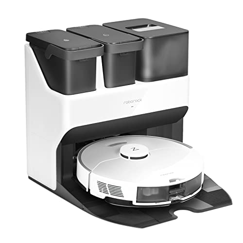 roborock S7 Pro Ultra Saugroboter mit Wischfunktion Absaugstation 5100Pa,3000 Mal/Min Wischen mit Schallvibration,3D-Mapping,Teppicherkennung,Selbstwaschend/Selbstnachfüllend/Selbstentleerend