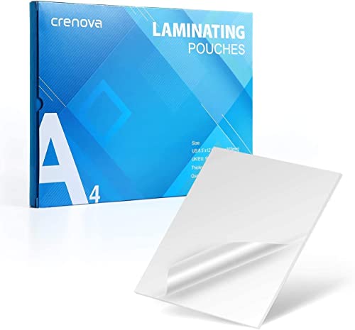 50 Stück A4 Laminierfolien Selbstklebend - Transparent & Wasserdicht