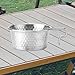Vaveren Stainless Steel Bowl for Outdoor Cooking and Dining, Silver