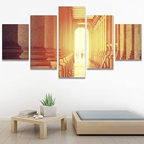 SIGNWIN 5 Panel Canvas Wall Art Modern Art...