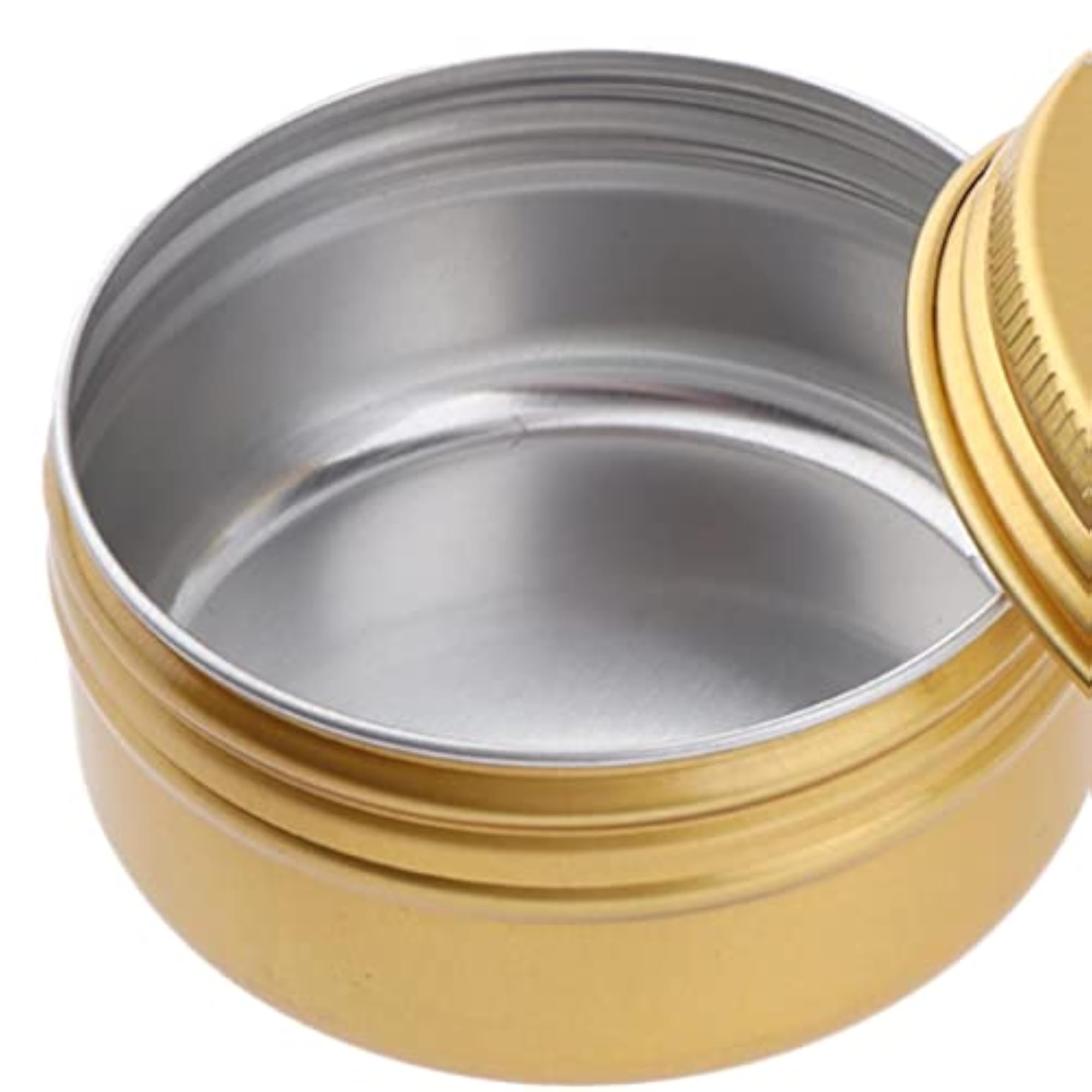 5pcs Empty Makeup Aluminium Pot Jar Tin Lip Balm Container