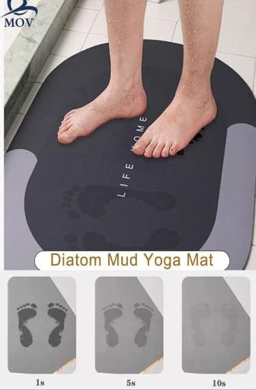 Sihirli Su Emici Banyo Paspası Kaymaz Tabanlı Abdest Paspası