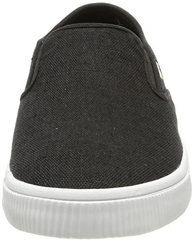 Toms Men's Baja Slip-On Sneaker Black Heritage Canvas 10 M #TOP1