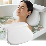 Your Bathroom Bath Pillow – Bath Cushion with 7 Suction Cups, Non-Slip Bath Pillows for Head and Neck Support | Ultimate Relaxation and Comfort, Ideal for Relaxation & Meditation in the Tub