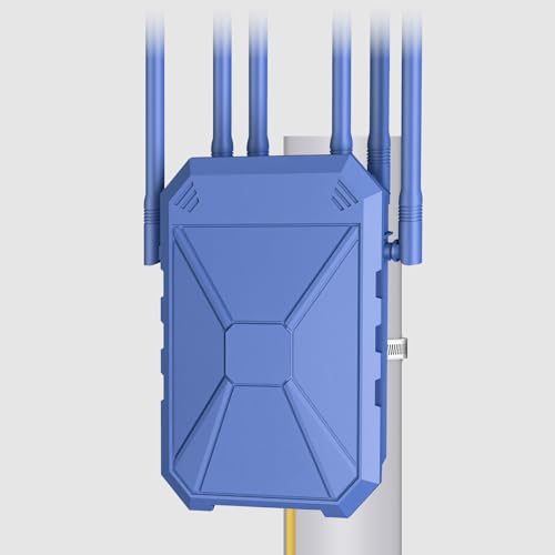 Image of AX1800 Outdoor WiFi 6 Extender, Long Range Outdoor WiFi Extender Signal Booster, Outdoor WiFi Access Point, IP67 Weatherproof, PoE Power Supply, for Starlink, Patio, Camping, Yard, RV