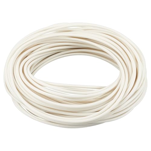 BENECREAT 32.81 Yards Welt Cord Piping, 5mm White Polyester Piping Cord for Crochet, Knitting, Weaving or Trim in Garments, Cushions by BENECREAT - Used condition - CA$22.43
