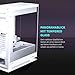 Phanteks Evolv X2 Mid-Tower, E-ATX, ATX Gaming PC Case, Vertical Airflow Design, Tempered Glass Panels, Brushed Aluminum Interior, Integrated ARGB Lighting, Silver White