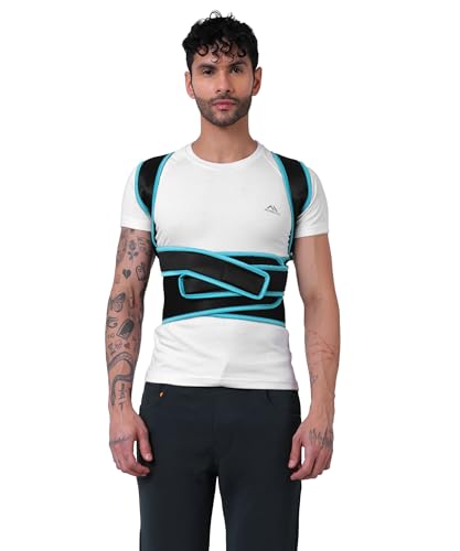 Image of ZEDAN Neoprene Posture Corrector Belt for Men & Women | Adjustable Shoulder & Neck Support Brace | Lightweight Back Straightener for Daily Posture Support
