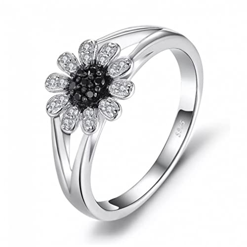 Bijoux en pierres précieuses : bague spinelle noir argent 925 pour femme