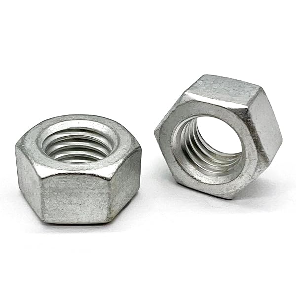 (100 Pieces) 1/2"-13 Aluminum Finished Hex Nuts
