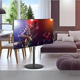 LBAawxe TV Meeting Rack - TV Computer Monitor Horizontal and Vertical Rotating Bracket Floor Mobile Cart Live Video Business TV Rack