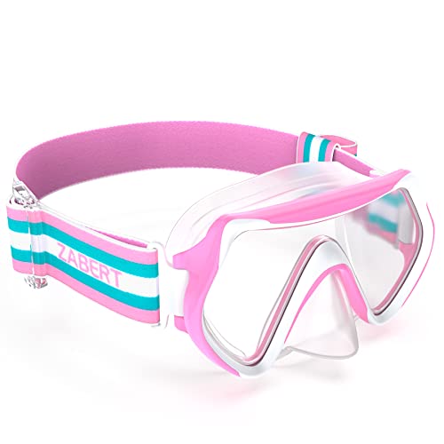 ZABERT M9 Kinder Taucherbrille,Mädchen Schwimmbrille für 2 3 4 5 6 Jahre, Kind Schnorchelmaske Tauchmaske Kid Tauchermas...