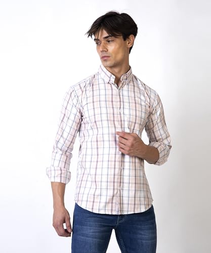 Image of TrapNation Men's Checkered Regular Fit Shirt