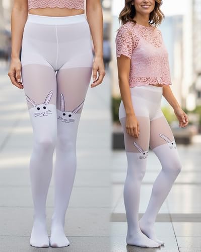 Image of ToBeInStyle Women's Cute Thigh High Printed Character Tights
