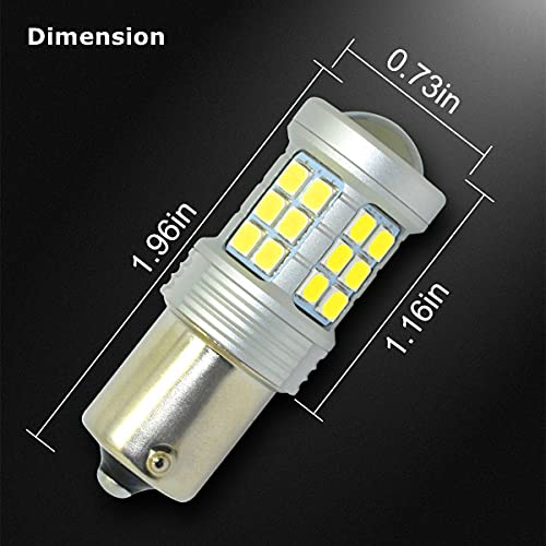 Alla Drive Ba15S 1156 Led Bulbs, 6000K Xenon White Back-Up Reverse, Turn Signal, Brake Tail Lights 7506 1141 3497 Single Filament Super Bright 2835 36-Smd Upgrade #TOP5
