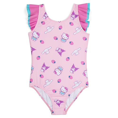 Image of Hello Kitty One Piece Bathing Suit UPF 50+ Newborn to Big Kid Sizes (0-6 Months - 14-16)