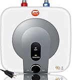 1440W-1500W 2.7Gallon Mini Instant Electric Water Heater - 110V-120V Under Sink Tank, Compact Hot Storage for RV, Trailer, Kitchen, Point-of-Use, Includes 2 PCs 16” Long 1/2” FIP ETL approved