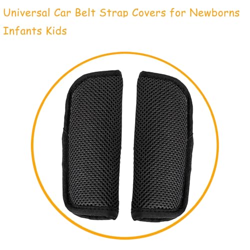 Image of 2 Pack Comfortable Seat Straps Shoulder,Universal Belt Strap Covers,Seat Belt Holder Pad for High Chairs