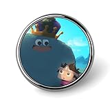 バッジ 円形 25mm ドラゴンクエスト ブローチ ピンブローチ ラペルピン 襟章 薄型 軽量 バッグ飾り アクセサリー コレクション 記念品 イベント用 通勤 通学 スーツ カジュアル メンズ レディース プレゼント ギフト 人気