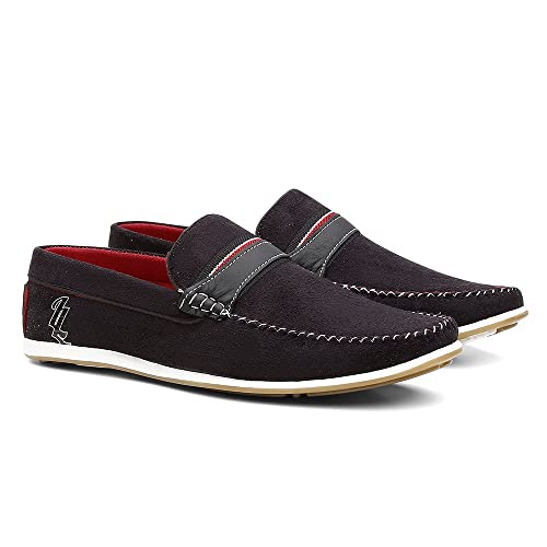 Mocassim Masculino Camurça Casual Dia a Dia - Preto/42