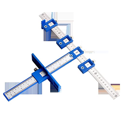 Nimomo Kabinett Hardware Jig, Locher Locator Bohrführung Einstellbare Punch Locator Schrank Jig, Bohrhilfe Bohrführungshülse Bohrschablone Türgriffe Bohrlehre Für Montage Griffen Knäufen an Türen