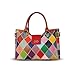 HESHE Genuine Leather Handbags Colorful Purses for Women Crossbody Bag Multi-color Tote Purse Designer Hobo Shoulder Bag(Colorful-2B4008)