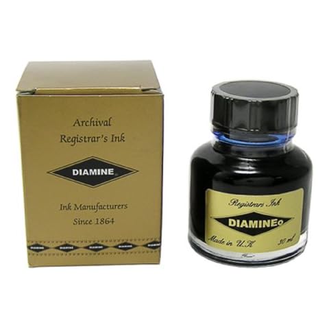 Diamine Registrar's Bottled Ink 30ml - Blue/Black Cover